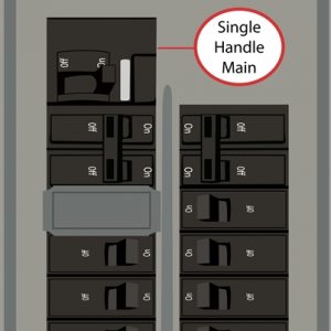This Interlock Kit mounts to Siemens panels and requires the following: Horizontal (left-right) throw One-handle breaker Centered over left breaker column Distance from columns: 0″ Space between breaker columns: ½”; three panel spaces required for this kit