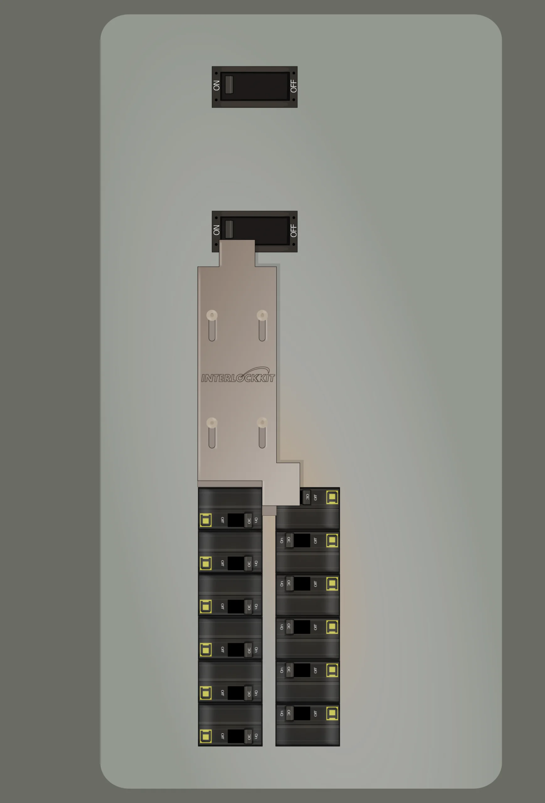 K-5510 Panel Photo With Main On and Generator Off