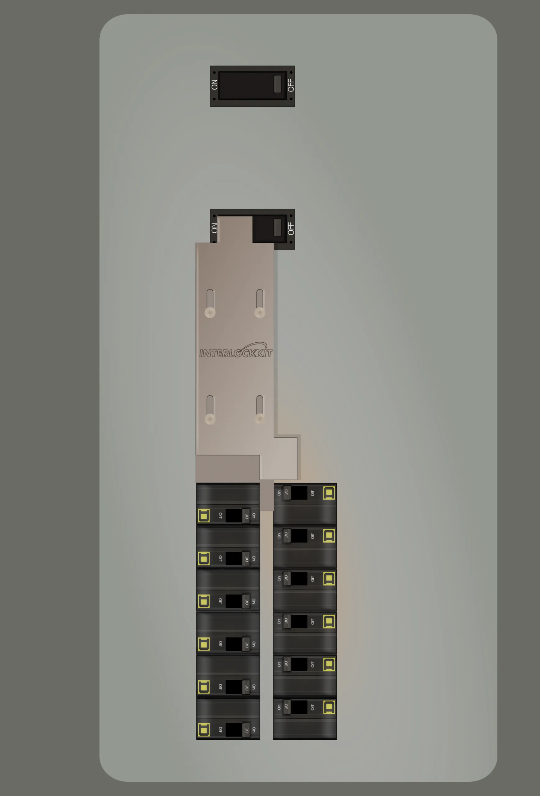 K-5510 Panel Photo With Main Off and Generator On
