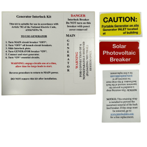 Interlock Solar Label Set