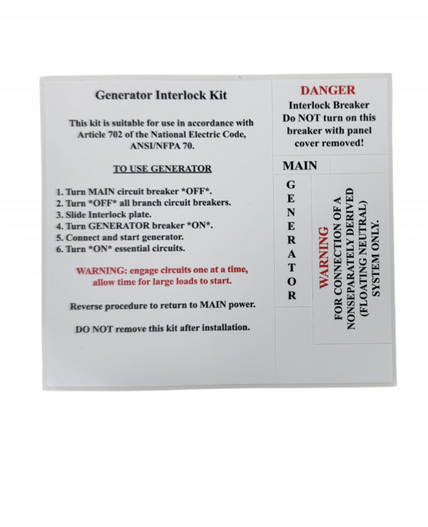Interlock Solar Label Set - Image 2