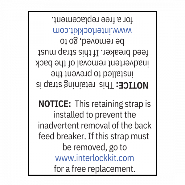 Image of Small Solar label Pack Notice Sticker (2)