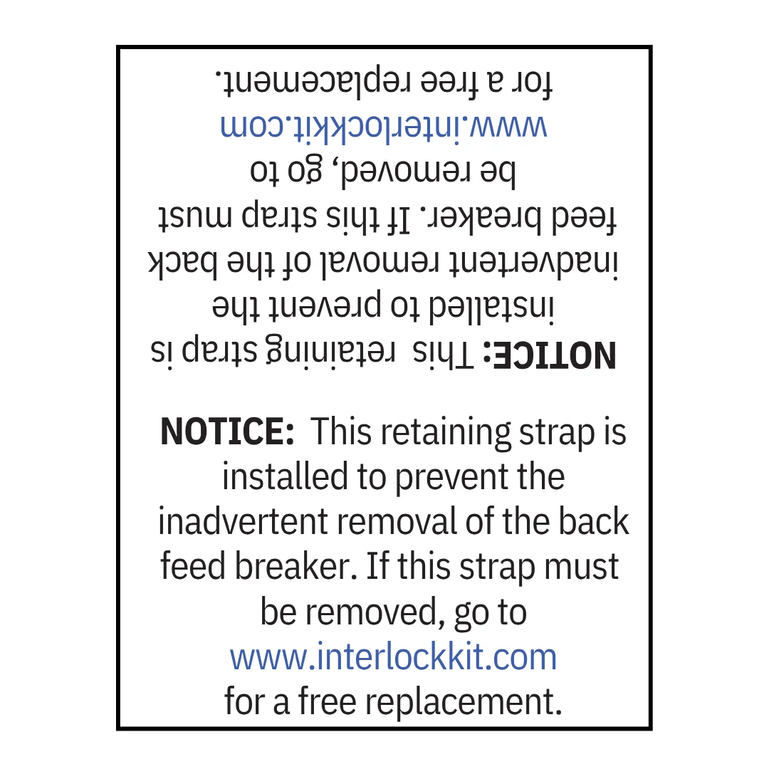 Image of Small Solar label Pack Notice Sticker (2)