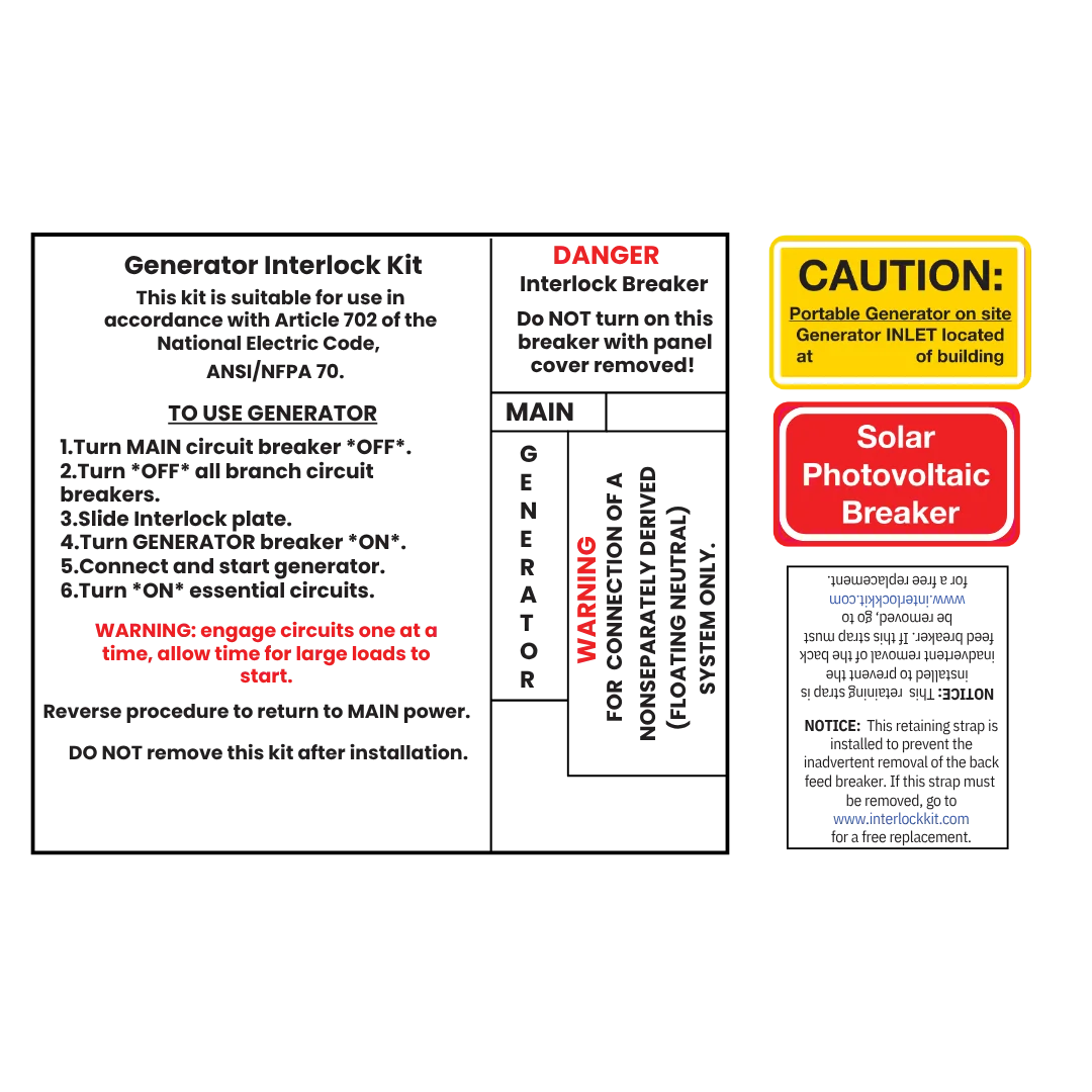 Image of Small Solar label Pack Solar Stickers