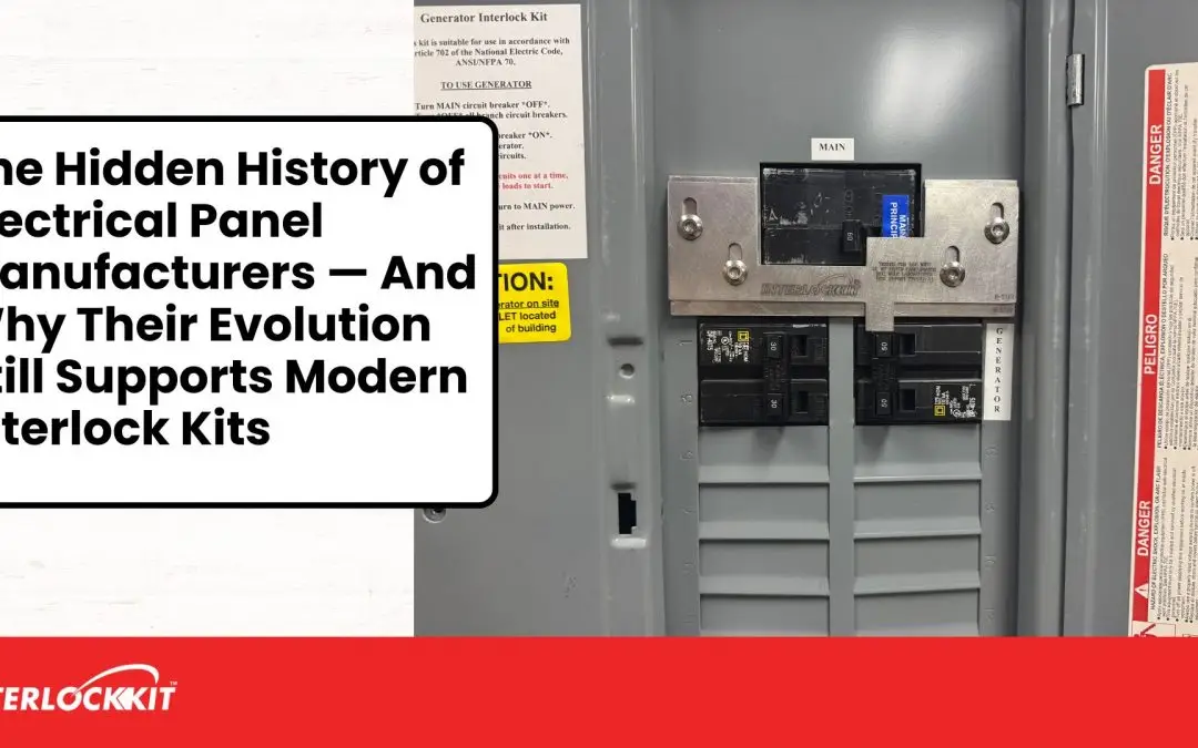 The Hidden History of Electrical Panel Manufacturers — And Why Their Evolution Still Supports Modern Interlock Kits