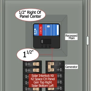 KS-6014 Solar Interlocked Eaton/CH 42 Space Panel without Kit